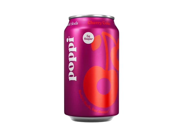 Poppi Cherry Cola - 12oz Can.