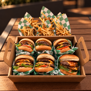Gutenburg Burger Party serves 6
