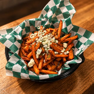 Sweet Potato Fries w/ Blue Cheese & Honey