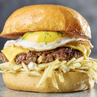 Egg and Truffle Burger